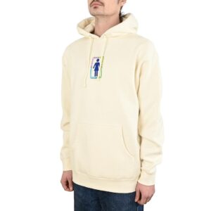 Girl x Hello Kitty Rainbow Stacked Pullover Hoodie - Cream