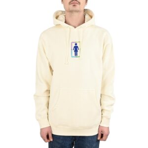 Girl x Hello Kitty Rainbow Stacked Pullover Hoodie - Cream