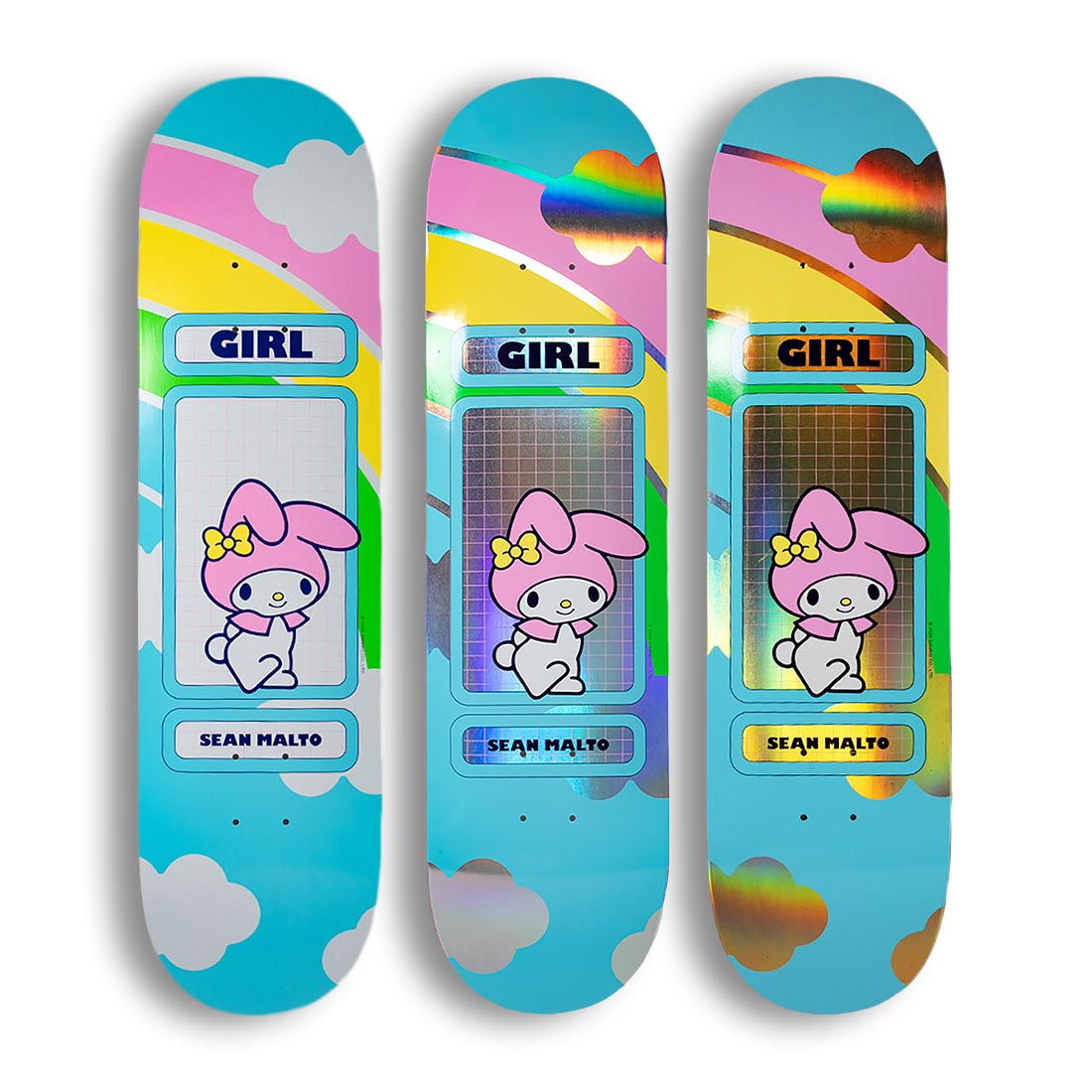 【新品未使用】X-girl VIDEO GIRL SKATEBOARD Girl Malto 93 Til Black and Red 8.0