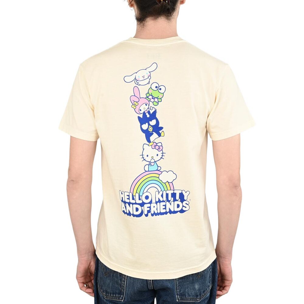 Girl x Hello Kitty Stacked OG S/S T-Shirt - Cream