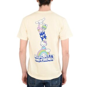 Girl x Hello Kitty Stacked OG S/S T-Shirt - Cream