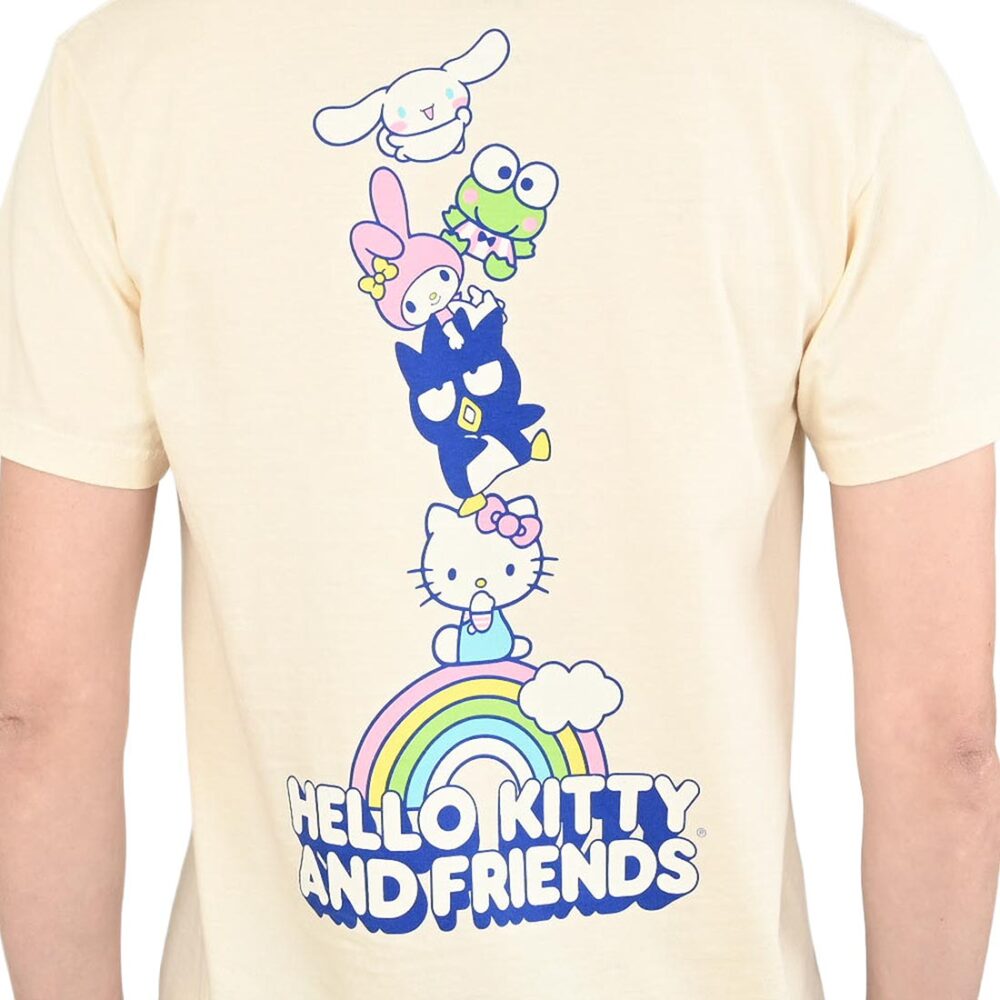 Girl x Hello Kitty Stacked OG S/S T-Shirt - Cream