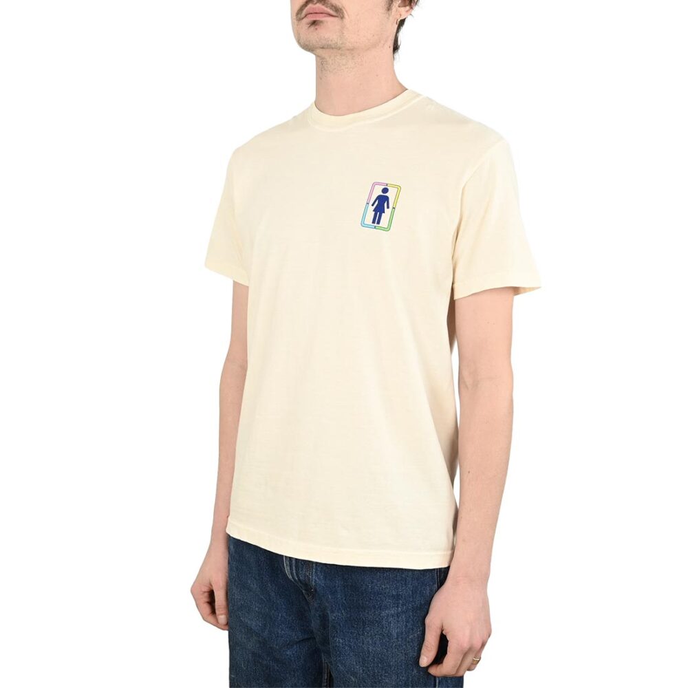 Girl x Hello Kitty Stacked OG S/S T-Shirt - Cream