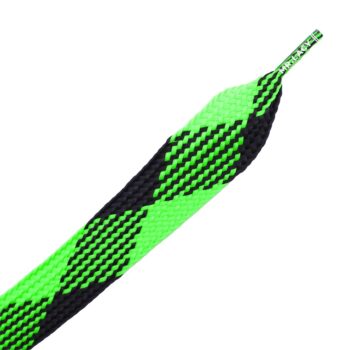 Mr. Lacy Fatties 130cm Shoelaces - Black/Green