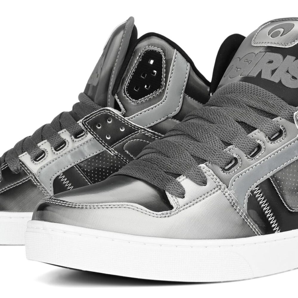 Osiris Clone High Top Shoes - Silver/Black/Holo