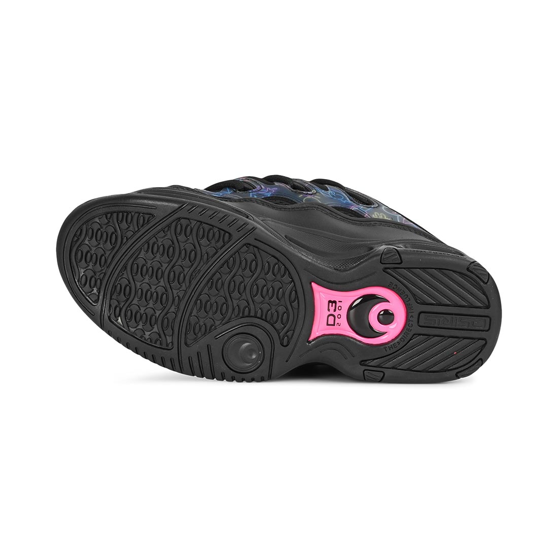 Osiris D3 2001 Skate Shoes - Black/Pink/Holo - Supereight