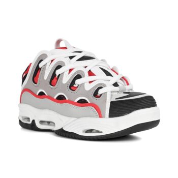 Osiris D3 2001 Skate Shoes - Red/White/Grey