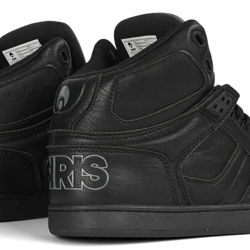 Osiris NYC 83 CLK High Top Shoes - Black/Black/Wrinkle