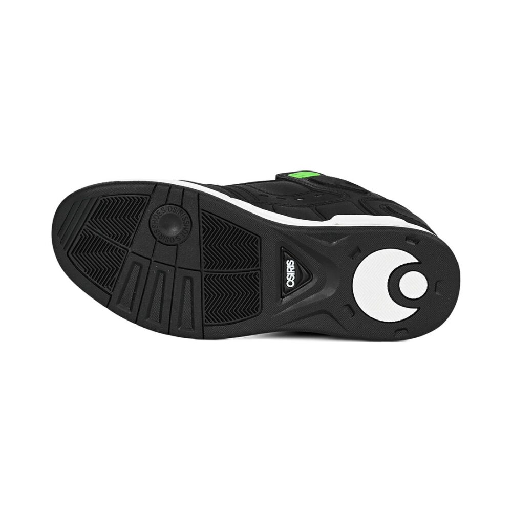 Osiris Peril Skate Shoes - Black/Black/Green