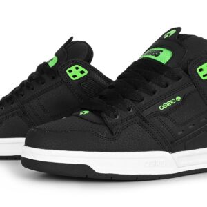 Osiris Peril Skate Shoes - Black/Black/Green