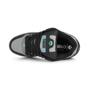 Osiris Peril Skate Shoes - Black/Grey/Teal