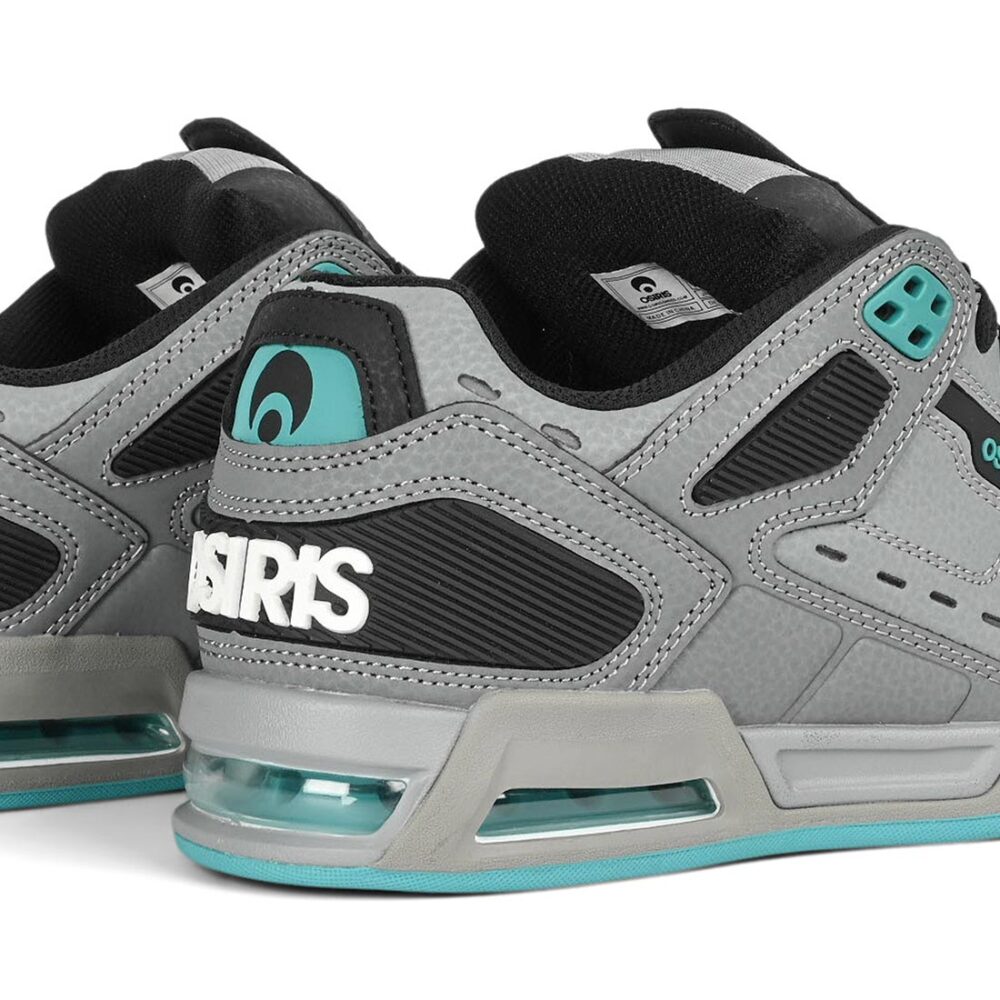 Osiris Peril Skate Shoes - Black/Grey/Teal