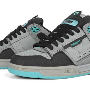 Osiris Peril Skate Shoes - Black/Grey/Teal
