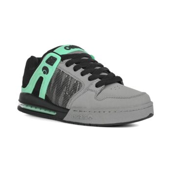 Osiris Pixel Skate Shoes - Black/Charcoal/Green Glow