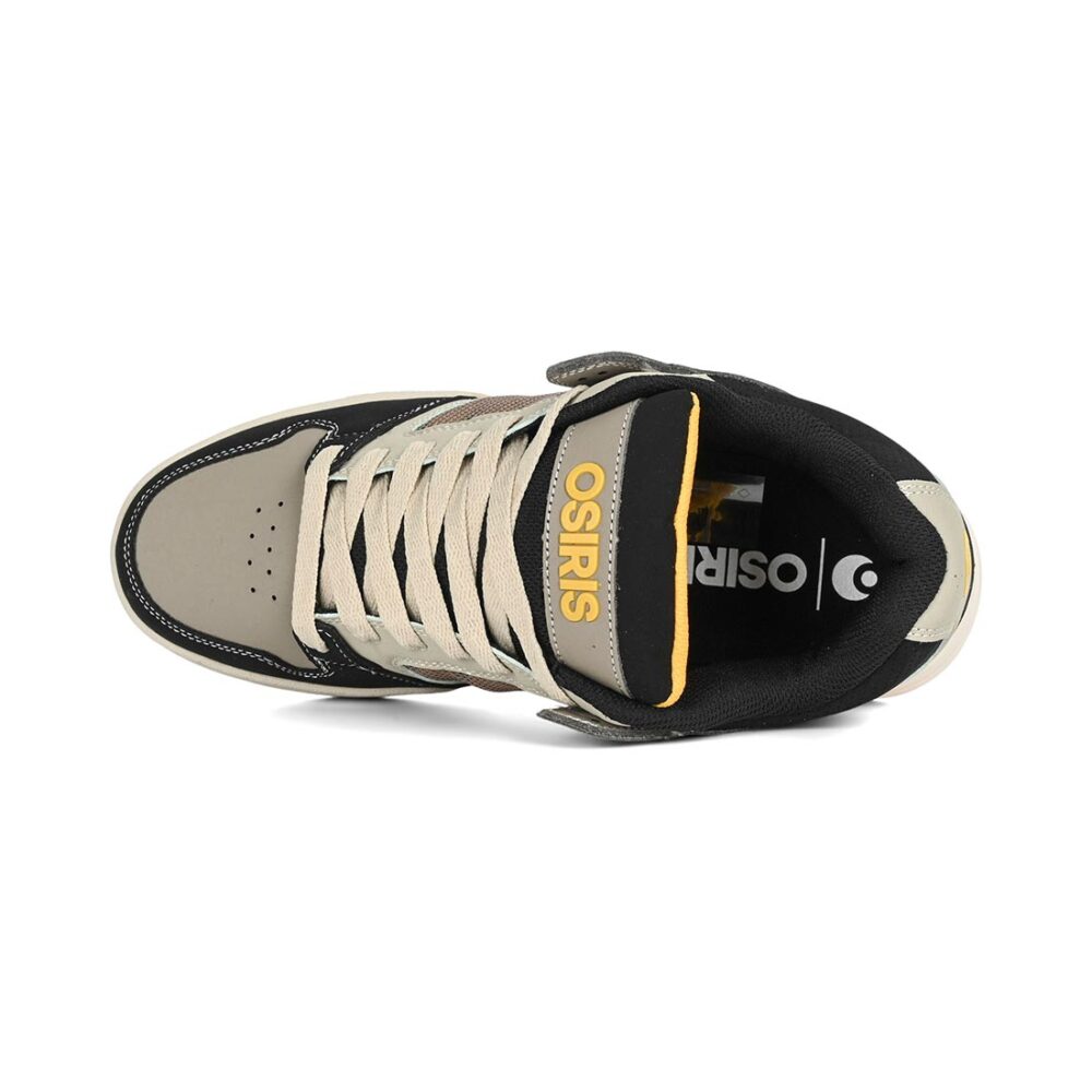 Osiris Pixel Skate Shoes - Black/Yellow/Grey