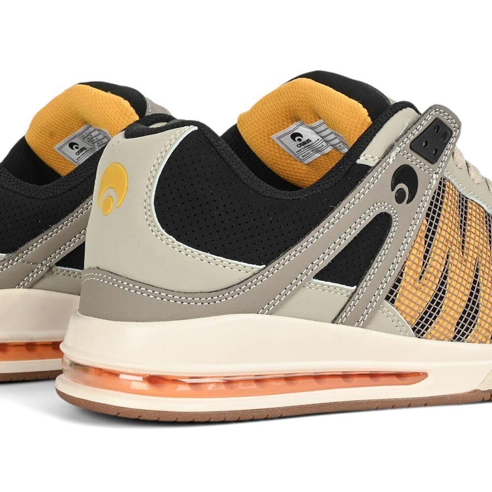 Osiris Pixel Skate Shoes - Black/Yellow/Grey