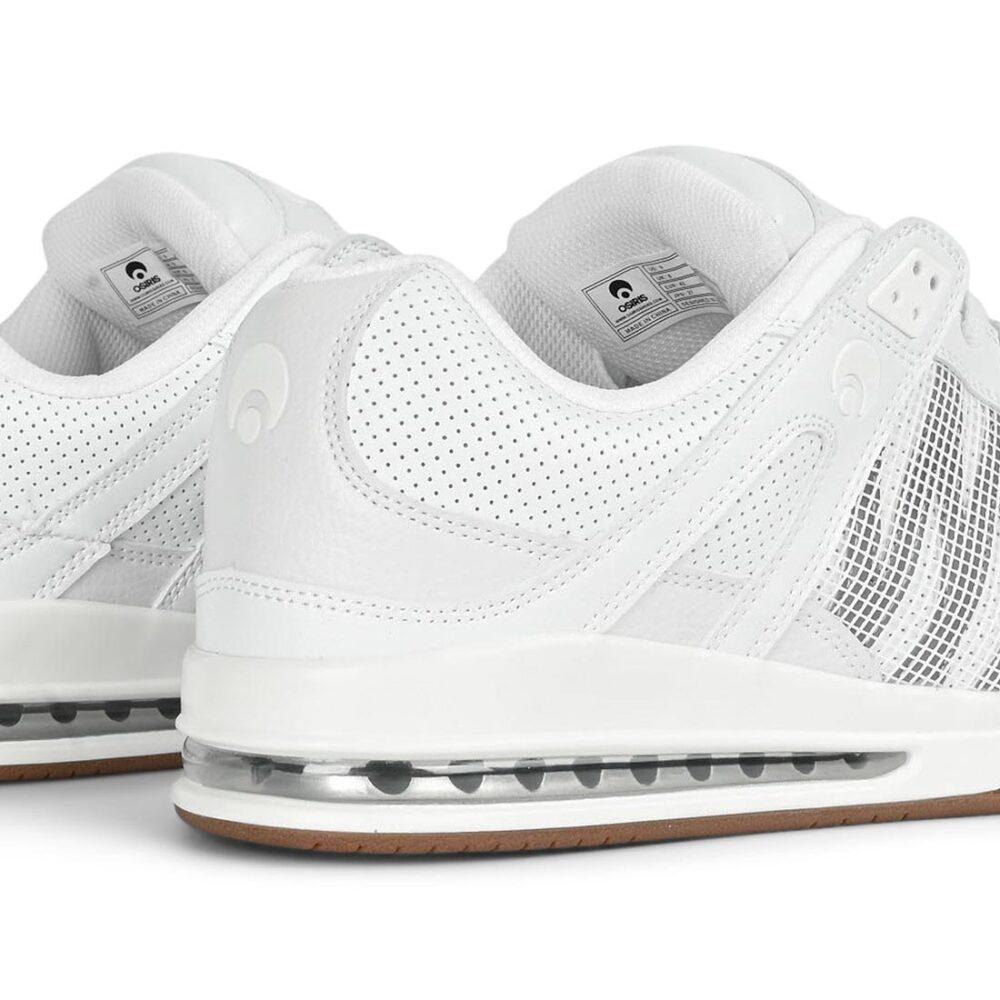 Osiris Pixel Skate Shoes - White/Grey/Gum