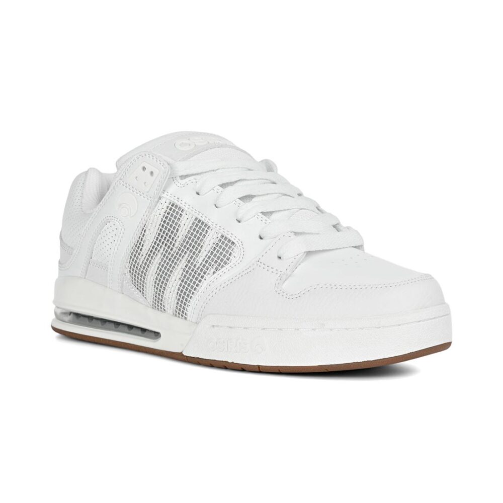 Osiris Pixel Skate Shoes - White/Grey/Gum