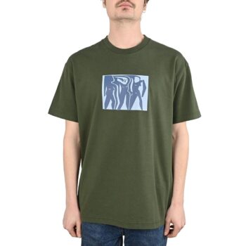 Polar Cut Outs S/S T-Shirt - Dark Olive