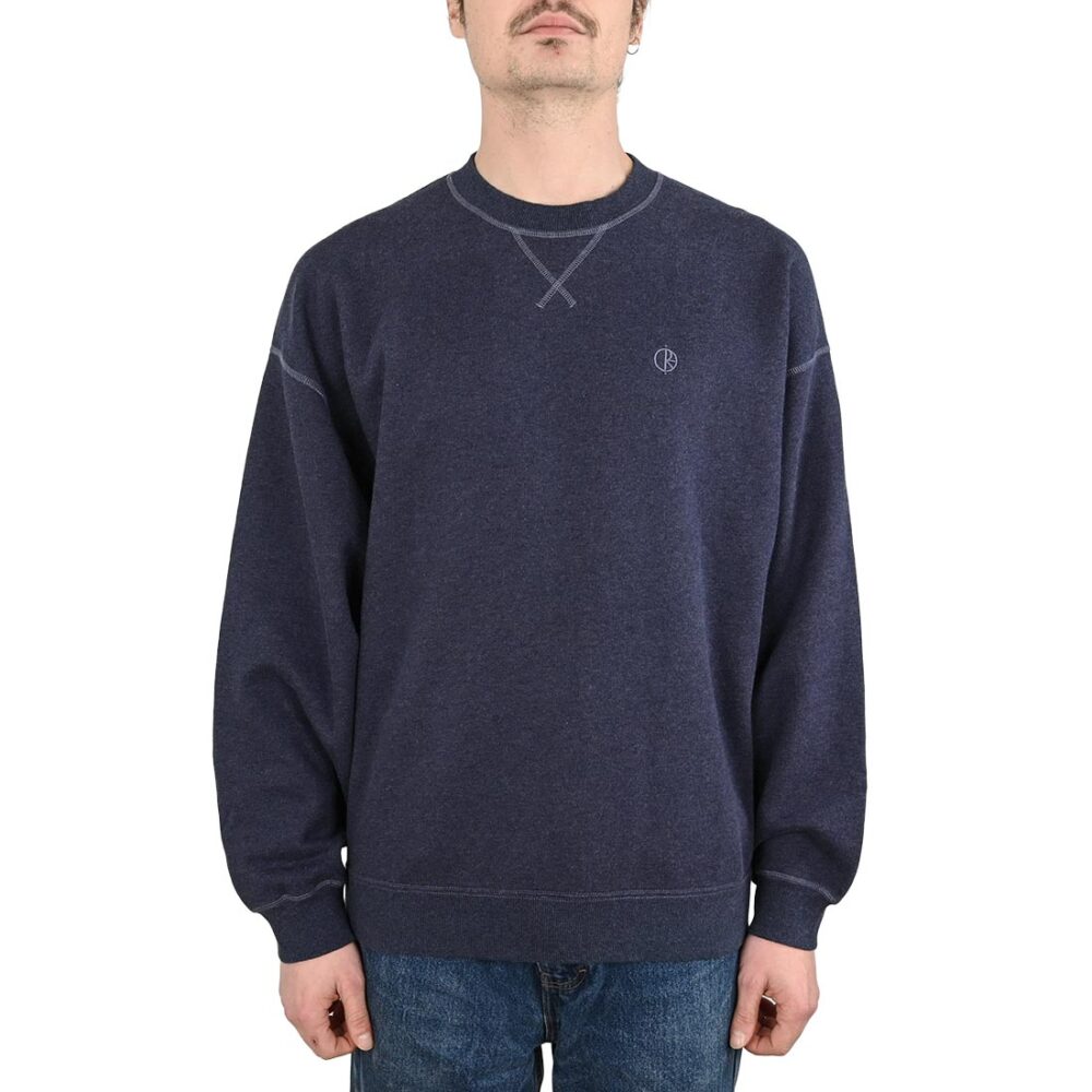 Polar Frankie Crew Sweater - Navy Melange