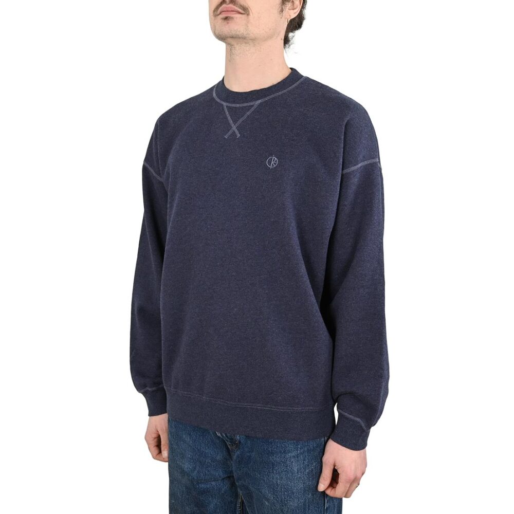 Polar Frankie Crew Sweater - Navy Melange