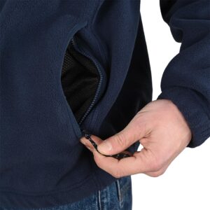 Polar Ivan Half Zip Pullover Fleece - Grey Blue