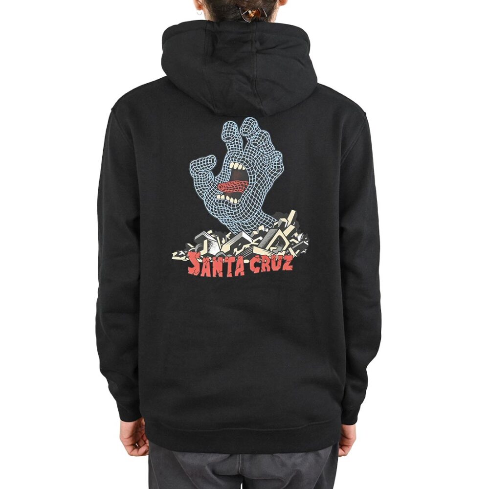 Santa Cruz Kendall Grid Hand Centre Pullover Hoodie - Black (Copy)