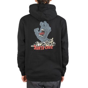 Santa Cruz Kendall Grid Hand Centre Pullover Hoodie - Black