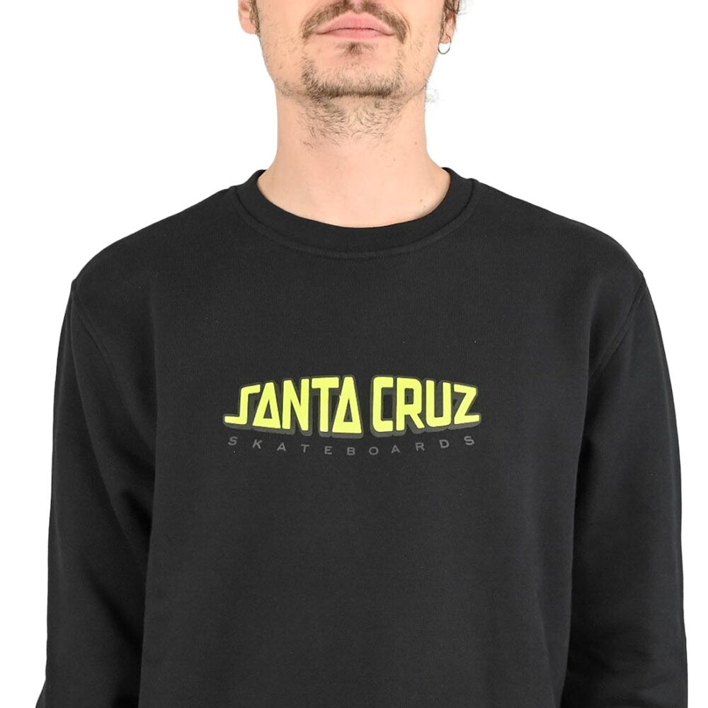 Santa Cruz Grabke Exploding Dot Crew Sweater - Black