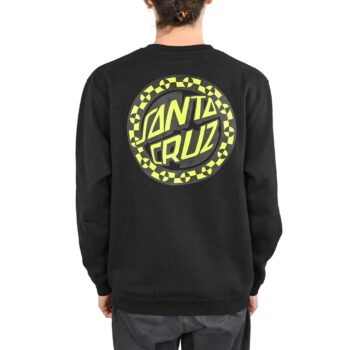 Santa Cruz Malba Crash Dot Crew Sweater - Black