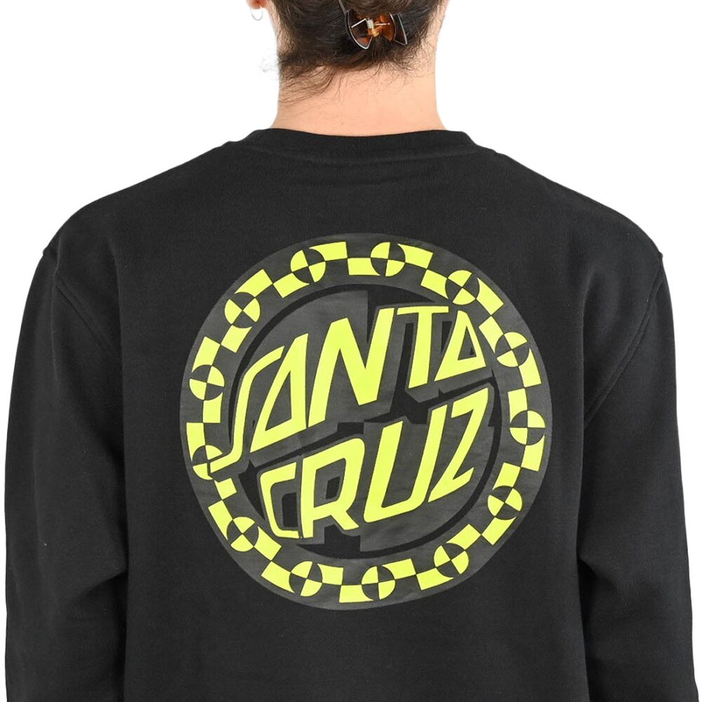 Santa Cruz Grabke Exploding Dot Crew Sweater - Black