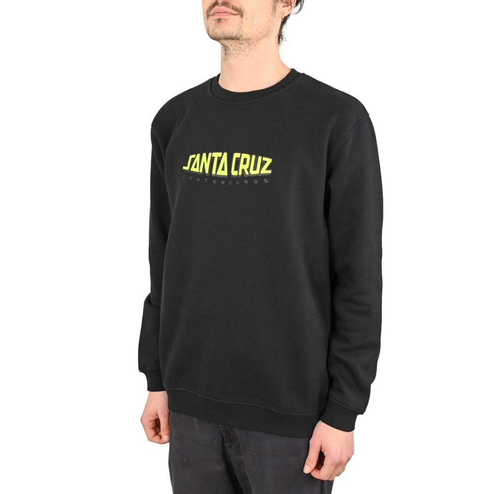 Santa Cruz Grabke Exploding Dot Crew Sweater - Black