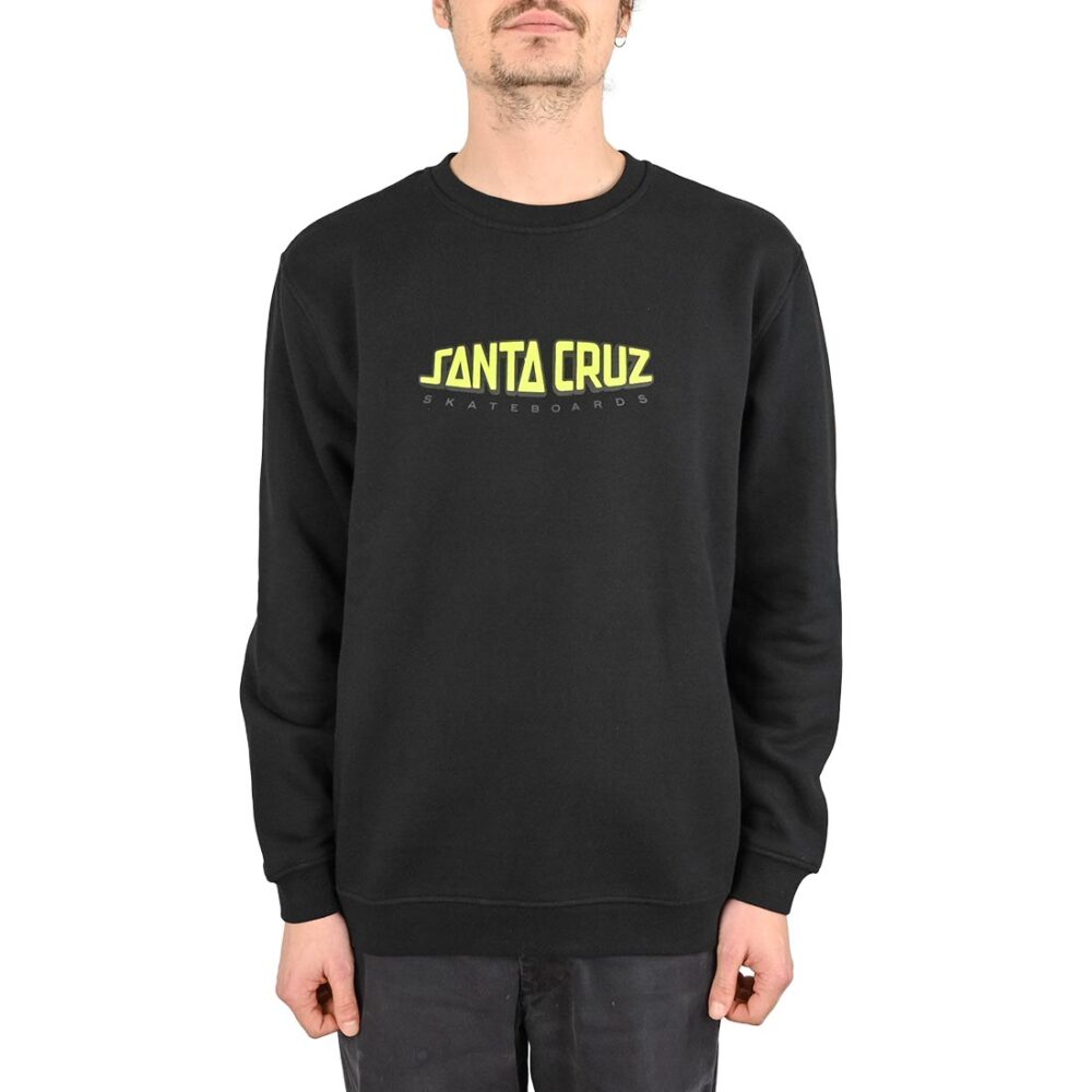 Santa Cruz Grabke Exploding Dot Crew Sweater - Black