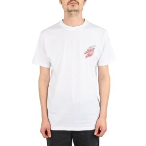 Santa Cruz Wired Flame Dot Chest S/S T-Shirt - White