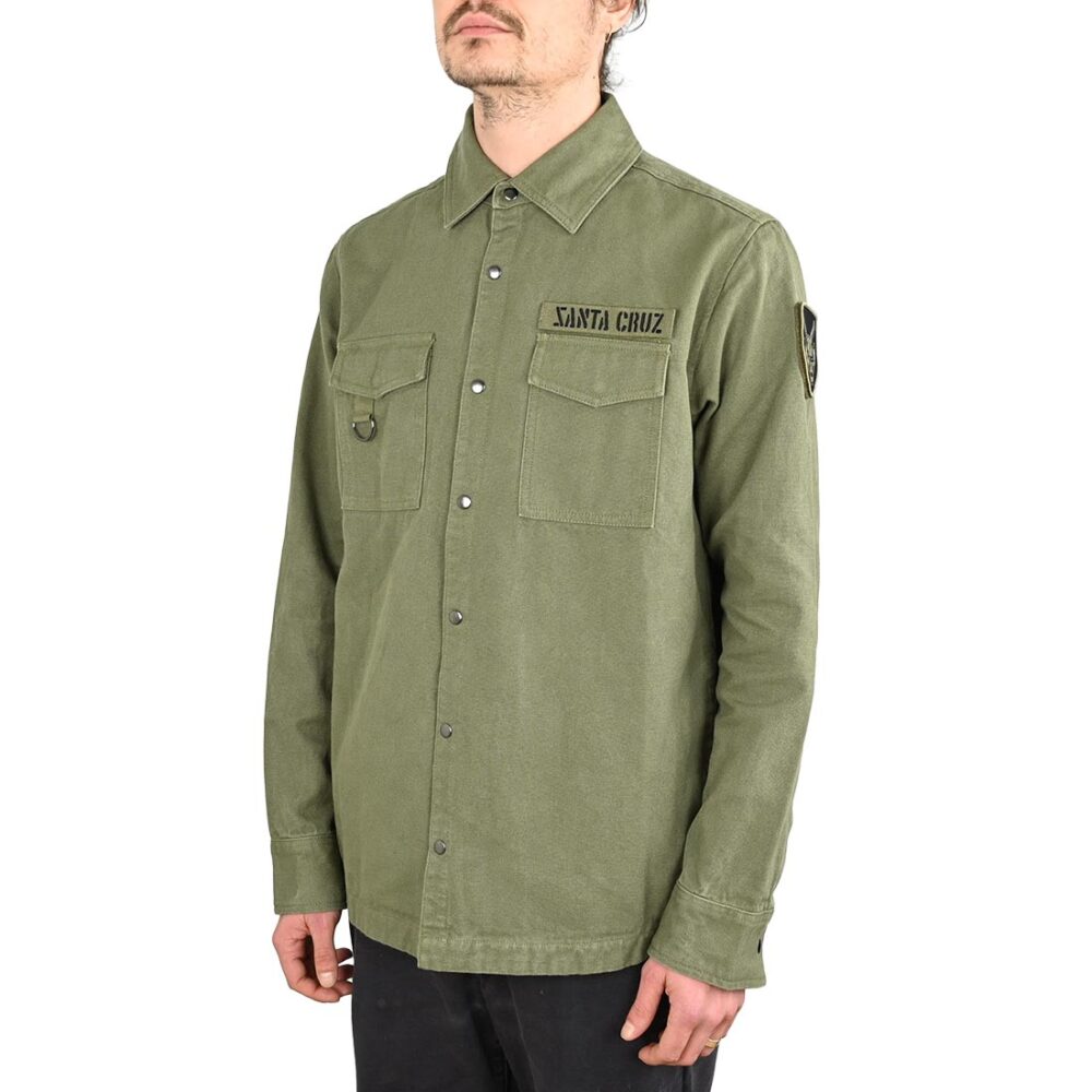 Santa Cruz x Stranger Things Crawl Utility Jacket - Army