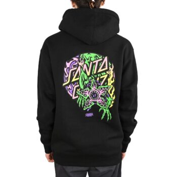 Santa Cruz x Stranger Things Demogorgon Pullover Hoodie - Black