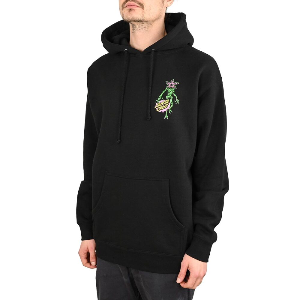 Santa Cruz x Stranger Things Demogorgon Pullover Hoodie - Black