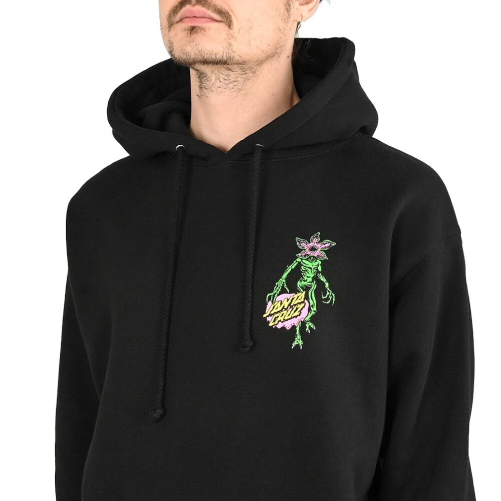 Santa Cruz x Stranger Things Demogorgon Pullover Hoodie - Black