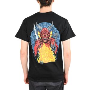 Santa Cruz x Stranger Things Hell Fire S/S T-Shirt - Black