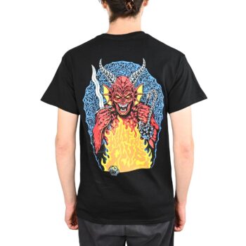Santa Cruz x Stranger Things Hell Fire S/S T-Shirt - Black