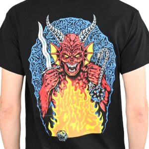 Santa Cruz x Stranger Things Hell Fire S/S T-Shirt - Black