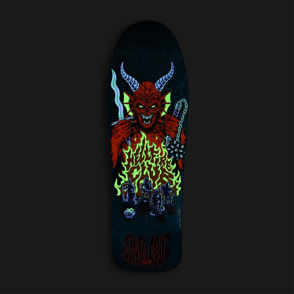 Santa Cruz x Stranger Things Knox Hellfire 10.07" Skateboard Deck