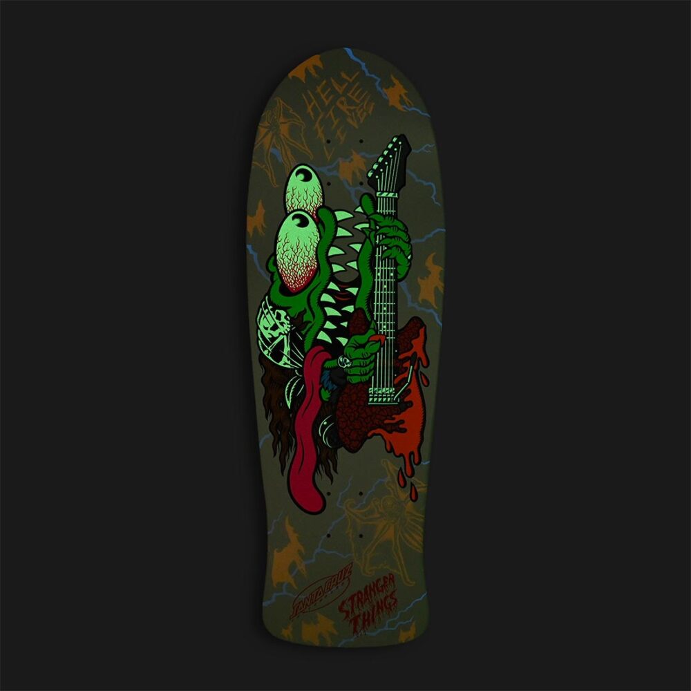Santa Cruz x Stranger Things Meek Slasher 10.1" Skateboard Deck
