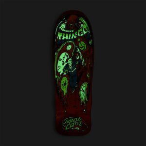 Santa Cruz x Stranger Things Melting Clock 9.7″ Skate Deck
