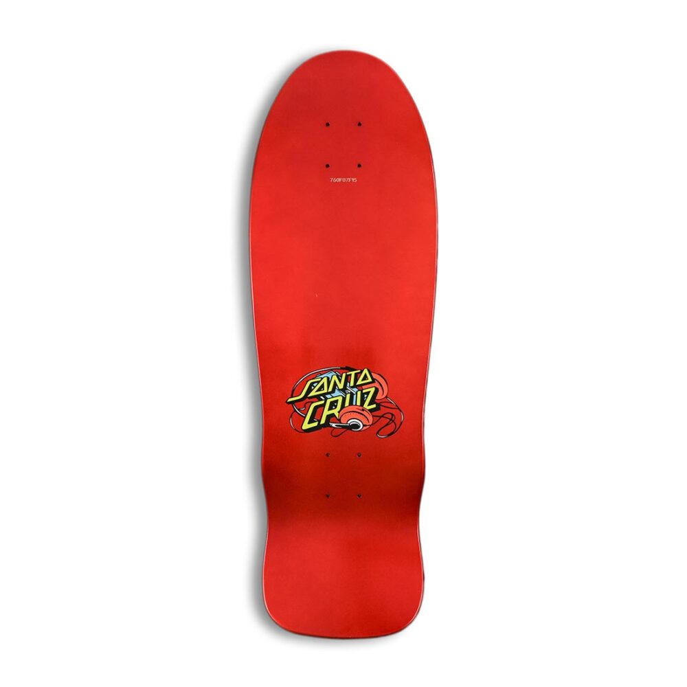 Santa Cruz x Stranger Things Melting Clock 9.7" Skateboard Deck