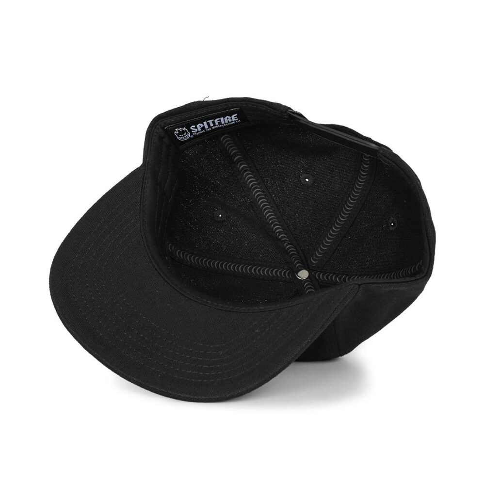 Spitfire Bighead Snapback Hat - Black/Charcoal