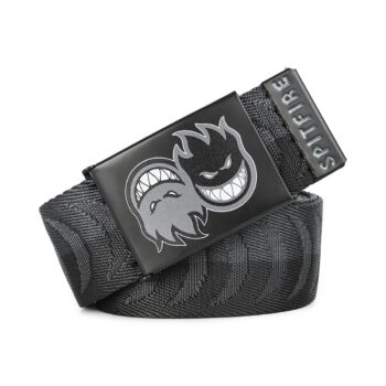 Spitfire Eternal Crescent Jacquard Web Belt - Charcoal/Black