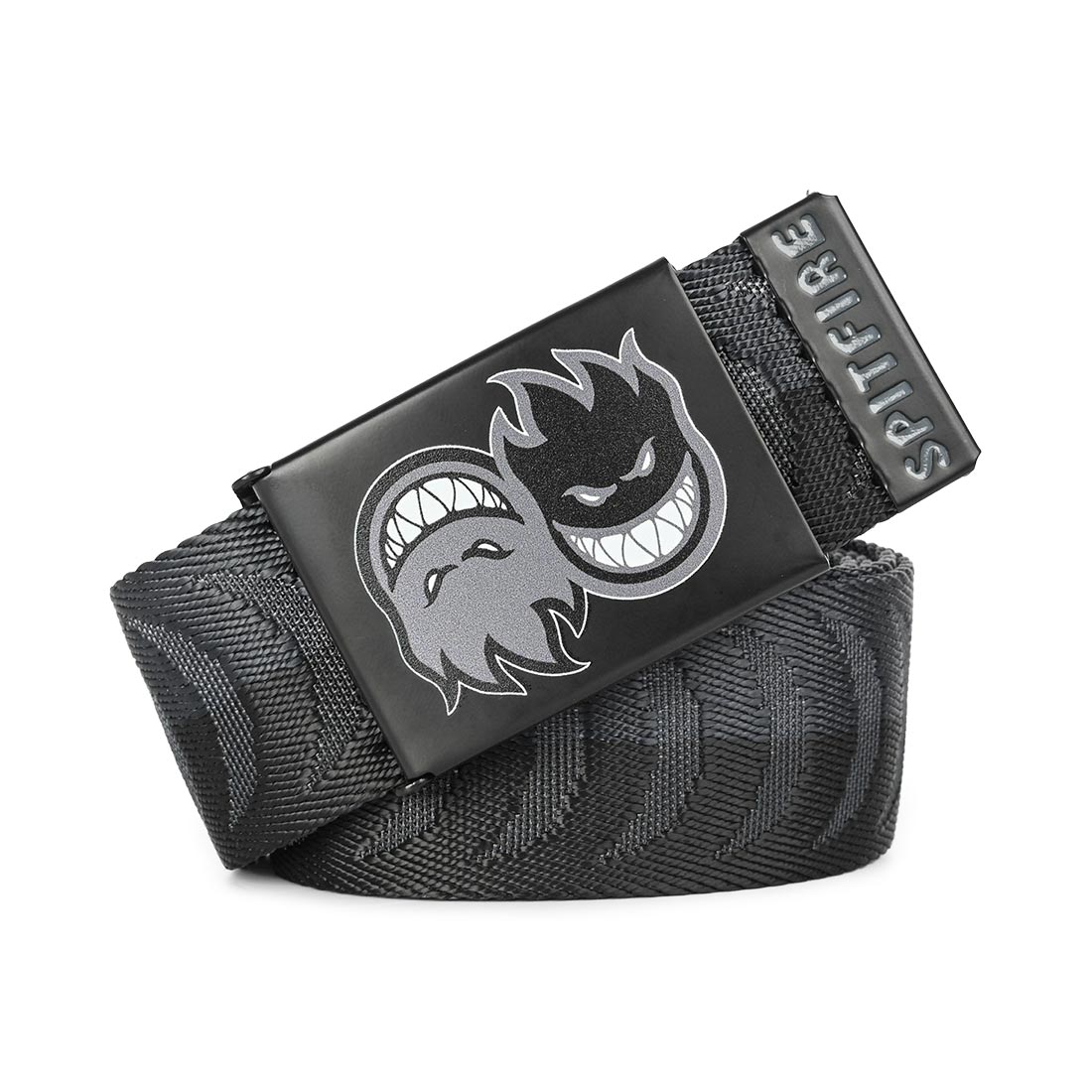 Spitfire Eternal Crescent Jacquard Web Belt - Charcoal/Black