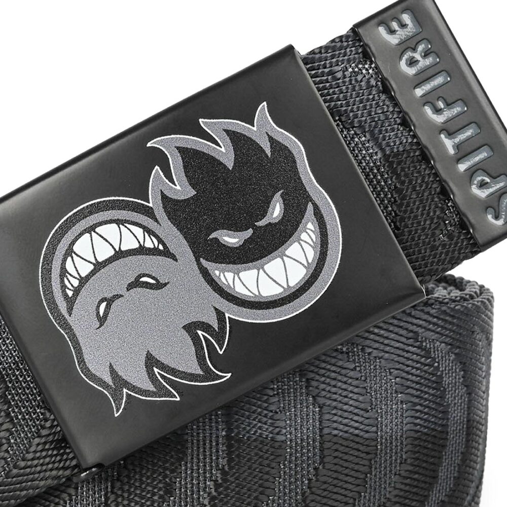 Spitfire Eternal Crescent Jacquard Web Belt - Charcoal/Black