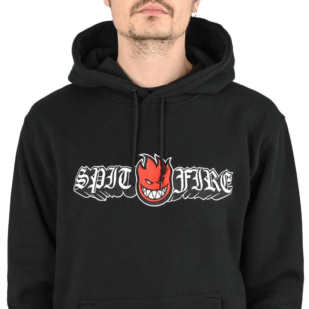 Spitfire Old E Drop Bighead Pullover Hoodie - Black